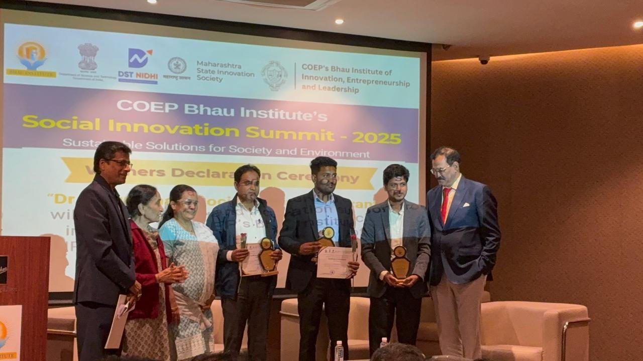 COEP Social Innovation Recognition - BabyCue achieves excellence in social innovation