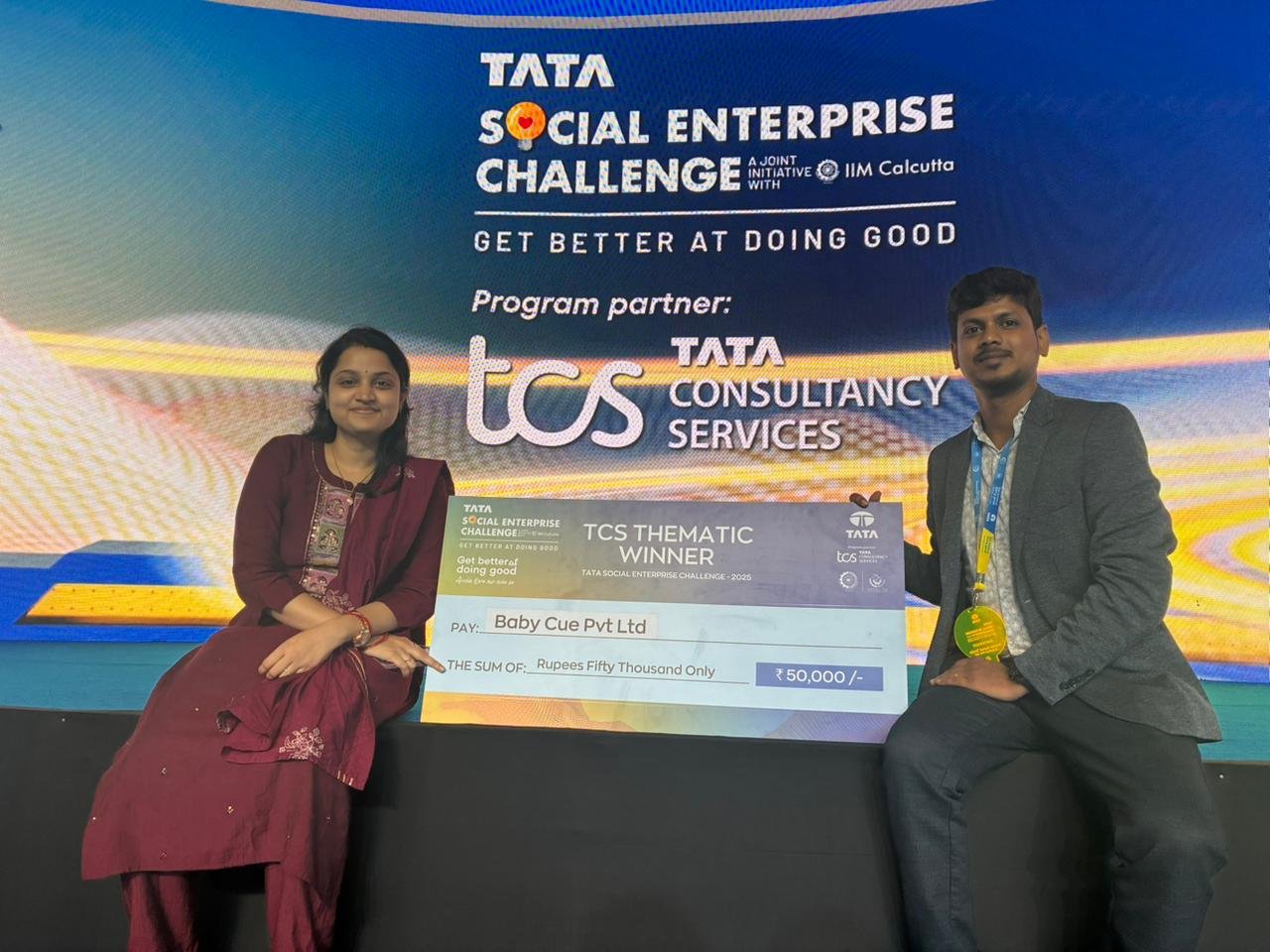 TATA TCS Thematic Winner - BabyCue wins thematic innovation award
